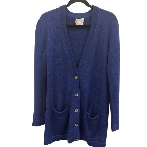 Cuyana Blue Alpaca Cardigan Size Small - Picture 1 of 4